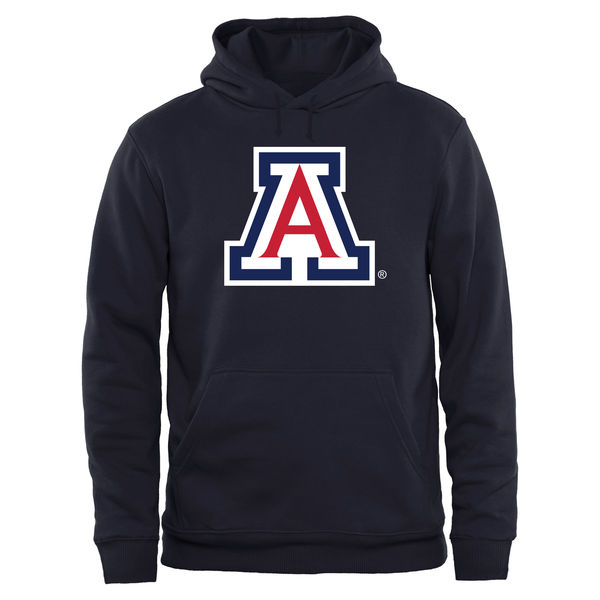 Men NCAA Arizona Wildcats Big Tall Classic Primary Pullover Hoodie Navy->more ncaa teams->NCAA Jersey